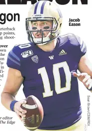  ??  ?? Jacob Eason