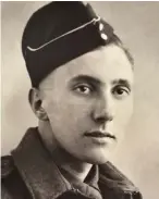  ??  ?? Army days: As Peter Davies in 1945