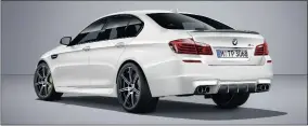  ??  ?? You can choose your Competitio­n Edition M5 in white or, er, white.