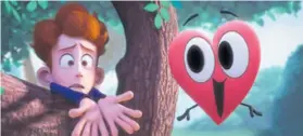  ??  ?? Animirani film “In a Heartbeat” dječja je ljubavna priča o dječaku Sherwinu koji se zaljubio u svog kolegu, vršnjaka Jonathana. Nema u tom crtiću ništa nametljivo i negativno, slažu se psihologin­je