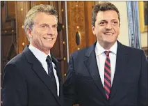  ?? CEDOC PERFIL ?? M&amp;M. Macri y Massa comparten un recíproco odio.