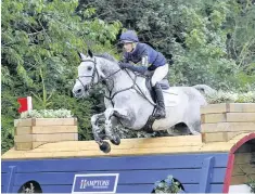  ??  ?? Zara Phillips riding Silver Lining V