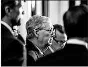  ?? JIM LO SCALZO/EPA ?? Sen. Mitch McConnell is hoping to ease Dodd-Frank, which, he says, “has hit Main Street lenders especially hard.”