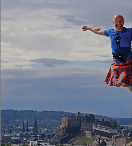  ??  ?? Comedian Craig Hll on Salisbury Crags Above right: The Water of Leith and the Union Canal