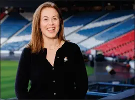  ?? ?? Chief executive of The SPFL Trust Nicky Reid is an advocate for education