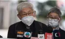  ?? Photograph: Jérôme Favre/EPA ?? Cardinal Joseph Zen outside the West Kowloon court after he and five others were found guilty of failing to register a support fund for prisoners.