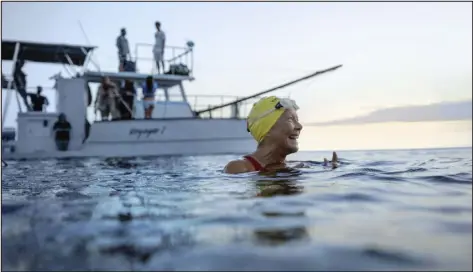  ?? NETFLIX ?? Annette Bening as Diana Nyad in a scene from the film “Nyad.”