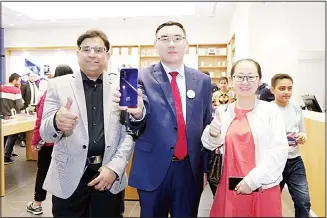  ??  ?? Photos from the launch of Huawei’s Nova 5T at The Avenues Mall