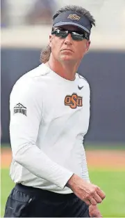  ?? THE OKLAHOMAN] [PHOTO BY NATE BILLINGS, ?? Mike Gundy grew close to his wife Kristen’s father, Danny Strickland, who died late last week.