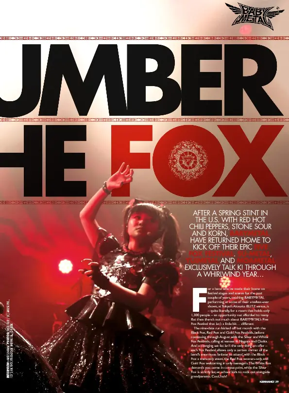 And Babymetal Take Us Inside The Mindblowing Genius Of Their Five Fox Festival Pressreader