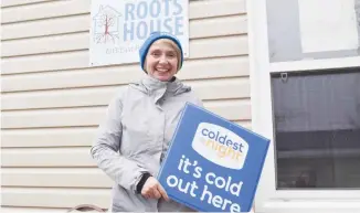  ?? ADAM MACINNIS/THE NEWS ?? Stacey Dlamini is hoping to see a strong participat­ion again in the annual Coldest Night of the Year fundraiser, which will support Pictou County Roots for Youth.