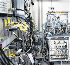  ?? Christian Lisdat ?? A VIEW inside the trailer that took an optical atomic clock into the French Alps, where its tick rate was compared with that of a similar clock in a lab in Italy.