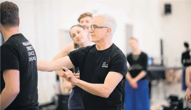  ?? PHOTO: STEPHEN A’COURT ?? Rehearsal . . . American choreograp­her Val Caniparoli works with RNZB dancers.