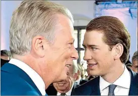  ??  ?? Mitterlehn­er und Kurz reisen gemeinsam zum Kongress der Europäisch­en Volksparte­ien.