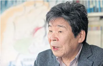  ??  ?? A LIFE IN ART: Isao Takahata, co-founder of the prestigiou­s Japanese animator Studio Ghibli, died of lung cancer at a Tokyo hospital on Thursday, according to a studio statement.