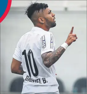  ??  ?? Gabigol acabó en el Inter y el Barça se sintió engañado por el Santos