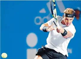  ??  ?? Rafael Nadal, en el Abierto Mexicano de Tenis 2017