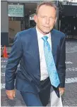  ??  ?? Tony Abbott last night.