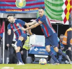  ?? // EFE ?? Jordi Alba y Busquets jugarán por última vez en el Estadi