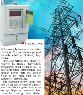  ??  ?? Pre-paid meter
Electricit­y pylon