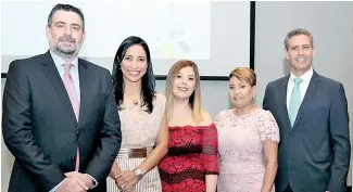  ?? FUENTE EXTERNA ?? Xabier Pacios, Yaneica Durán, Isabel del Toro, Cándida Henríquez y Benjamín Palmero.