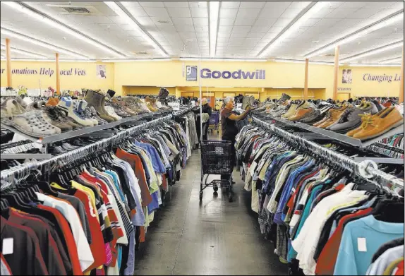  ?? K.M. Cannon Las Vegas Review-Journal @KMCannonPh­oto ?? Goodwill of Southern Nevada Thrift Store and Donation Center at 9385 W. Flamingo Road on Wednesday. The store occupies space formerly used by drugstore operator CVS.