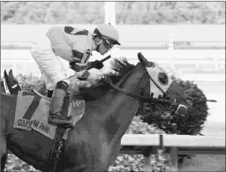  ?? LAUREN KING/COGLIANESE PHOTOS ?? Soutache wins the In Reality division of the Florida Sire Series.