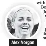  ??  ?? Alex Morgan