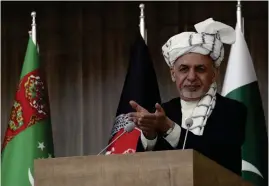  ?? FOTO: TT/AP/HAMED SARFARAZI ?? Afghanista­ns president Ashraf Ghani hoppas nu på fred efter att talibanern­a meddelat om en kort vapenvila.