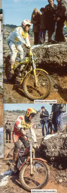  ??  ?? Toni Gorgot (350 Ossa-ESP)
Eddy Lejeune (360 Honda-BEL)