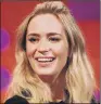  ??  ?? EMILY BLUNT: Stars in Mary Poppins Returns which is expected to top the box office chart.