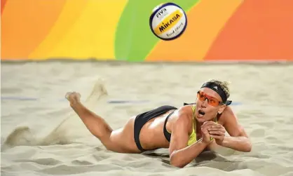  ?? Photograph: Leon Neal/AFP/Getty Images ?? Karla Borger won a silver medal at the 2016 Olympics.