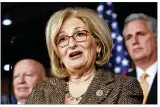  ?? J. SCOTT APPLEWHITE / AP ?? House Budget Committee Chair Diane Black, R-Tenn., said the spending proposal is “not just a vision for our country, but a plan for action.”