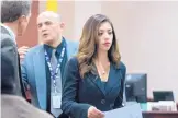  ?? EDDIE MOORE/JOURNAL ?? Charges against Megan Carrillo for running over and killing a Santa Fe motorcycli­st have been dismissed. Here she appears at a December hearing.