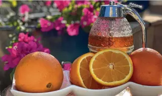  ?? Solaya Spa & Salon by The Houstonian Hotel ?? Orange juice and honey are all you need for Solaya’s Hello Summer face mask.