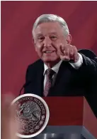  ??  ?? Mexico’s Andrés Manuel López Obrador