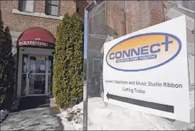  ??  ?? The exterior of Connect Center Music Studio & Connect Lab in Cohoes is seen on Wednesday.