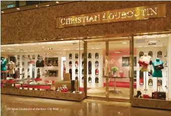  ??  ?? Christian Louboutin at Harbour City Mall