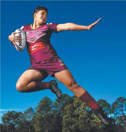  ?? Picture: ADAM HEAD ?? Queensland representa­tive Rhiannon Revell-Blair will play for the Prime Minister’s XIII in PNG on Saturday.