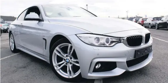  ??  ?? Unreserved 2014 BMW 420i M Sport will be going under the hammer as Lot No 77 on November 7