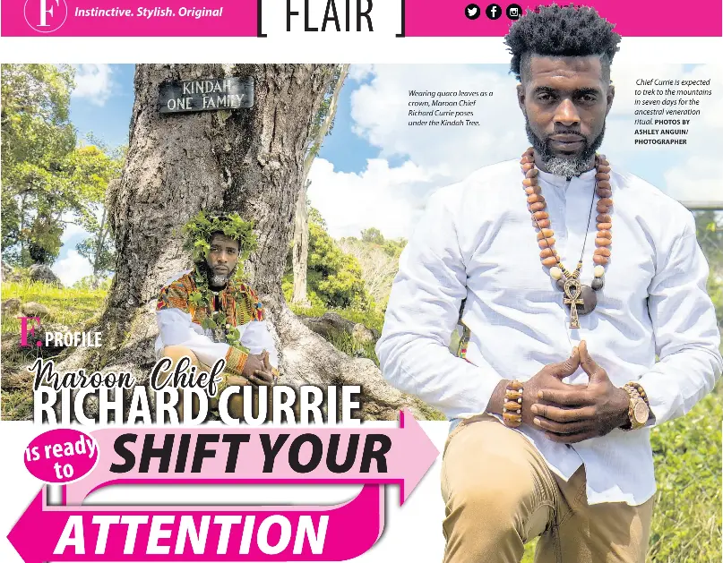 Maroon Chief RICHARD CURRIE is ready to SHIFT YOUR ATTENTION - PressReader