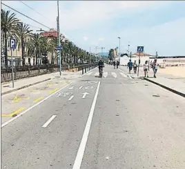  ?? AJUNTAMENT DE BADALONA ?? Tram del litoral de Badalona que es convertirà en passeig marítim