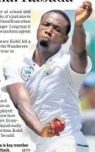  ?? GETTY ?? Kagiso Rabada is key member of SA’s pace attack.