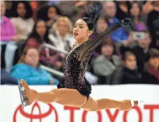  ??  ?? Karen Chen, 17, won the U.S. women’s title Saturday night and could be a medal contender at the world championsh­ips.