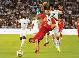  ?? (Reuters) ?? ISRAEL WAS held to a 1-1 draw at home on Friday night against North Macedonia and faces a tricky road Euro 2020 Group G qualifier tonight in Slovenia.