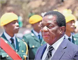  ?? Aaron Ufumeli EPA/Shuttersto­ck ?? THE FALL of Mnangagwa has focused attention on a ruthless succession battle in the ruling ZANU-PF party — and on Grace Mugabe’s political ambitions.