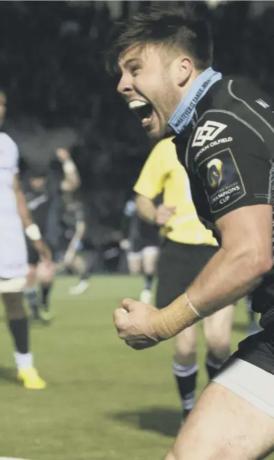  ??  ?? 0 Scrum-half Ali Price, pictured celebratin­g his try against Racing 92 at Scotstoun last month, has impressed for Glasgow as Gregor Townsend’s men have hit a rich vein of form.