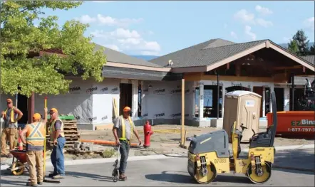  ?? RON SEYMOUR/The Daily Courier ?? This building, once the family home of former B.C. premier Bill Bennett, is being renovated to serve as the tasting room and lounge for West Kelowna’s newest winery, Frind Estate Winery.