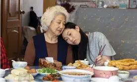  ??  ?? A clash of cultures: Zhao Shuzhen (left) and Awkwafina in The Farewell. Photograph: Casi Moss/AP