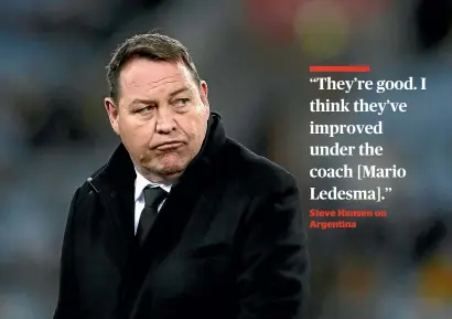  ?? GETTY IMAGES ?? Not much escapes the attention of All Blacks coach Steve Hansen.